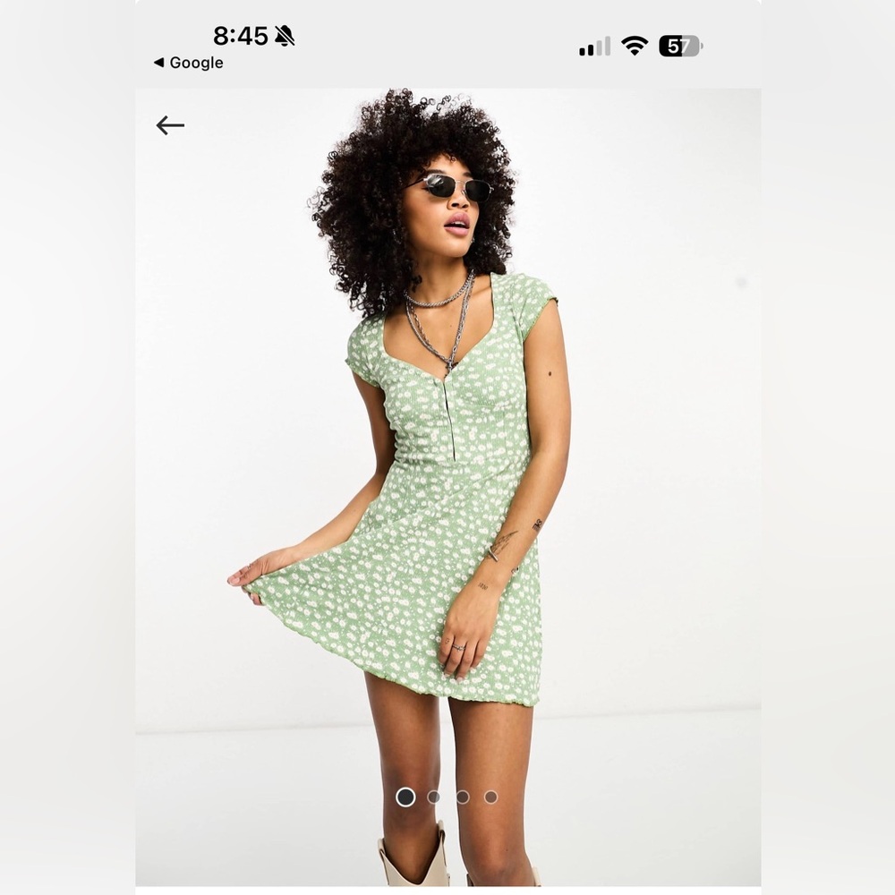 Bershka floral mini dress